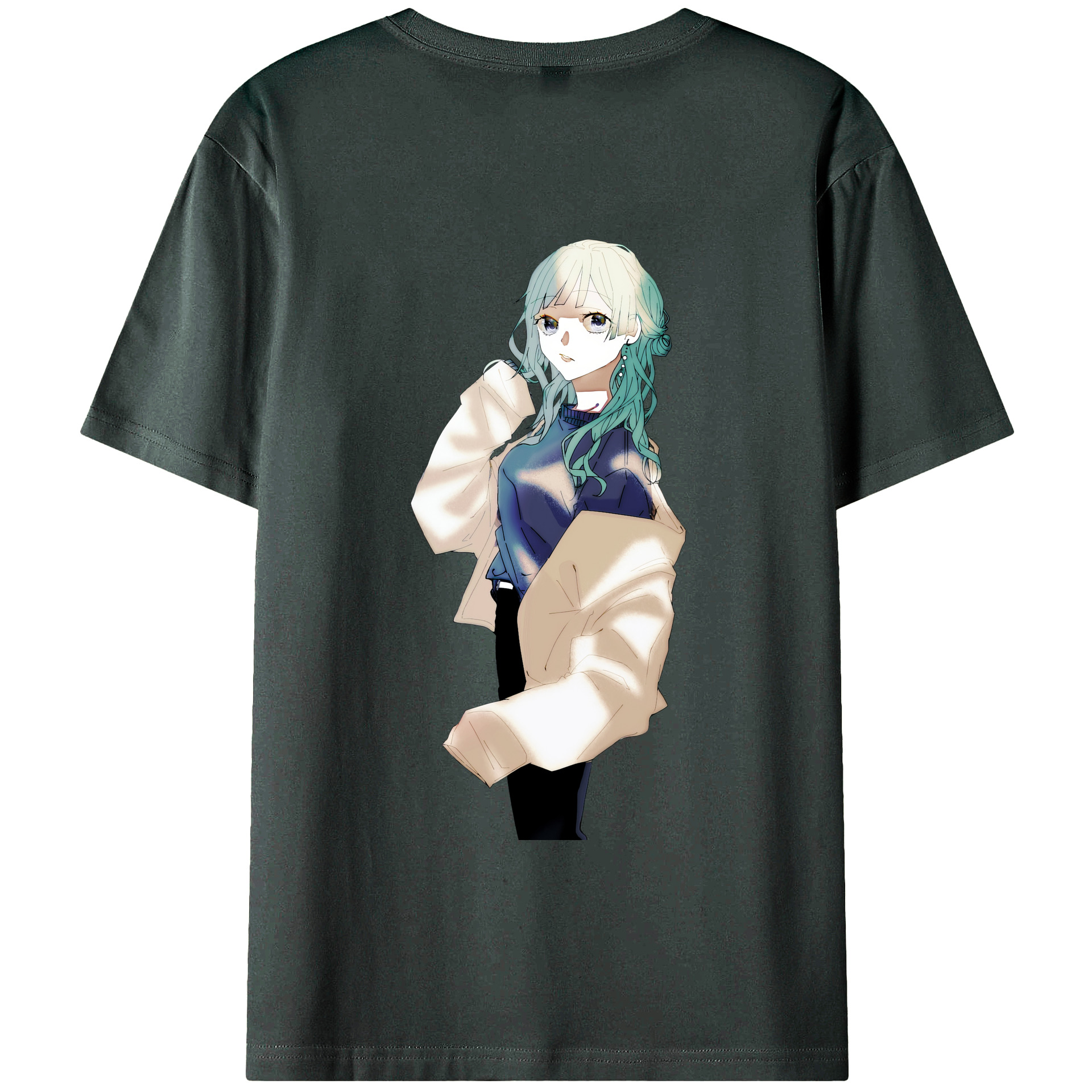 （画像用） 呪術廻戦 Jujutsu Kaisen 綿100％ メンズ半袖Tシャツ（バックプリント） 通気性